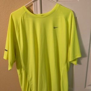 Nike dri fit shirt. Bright yellow.